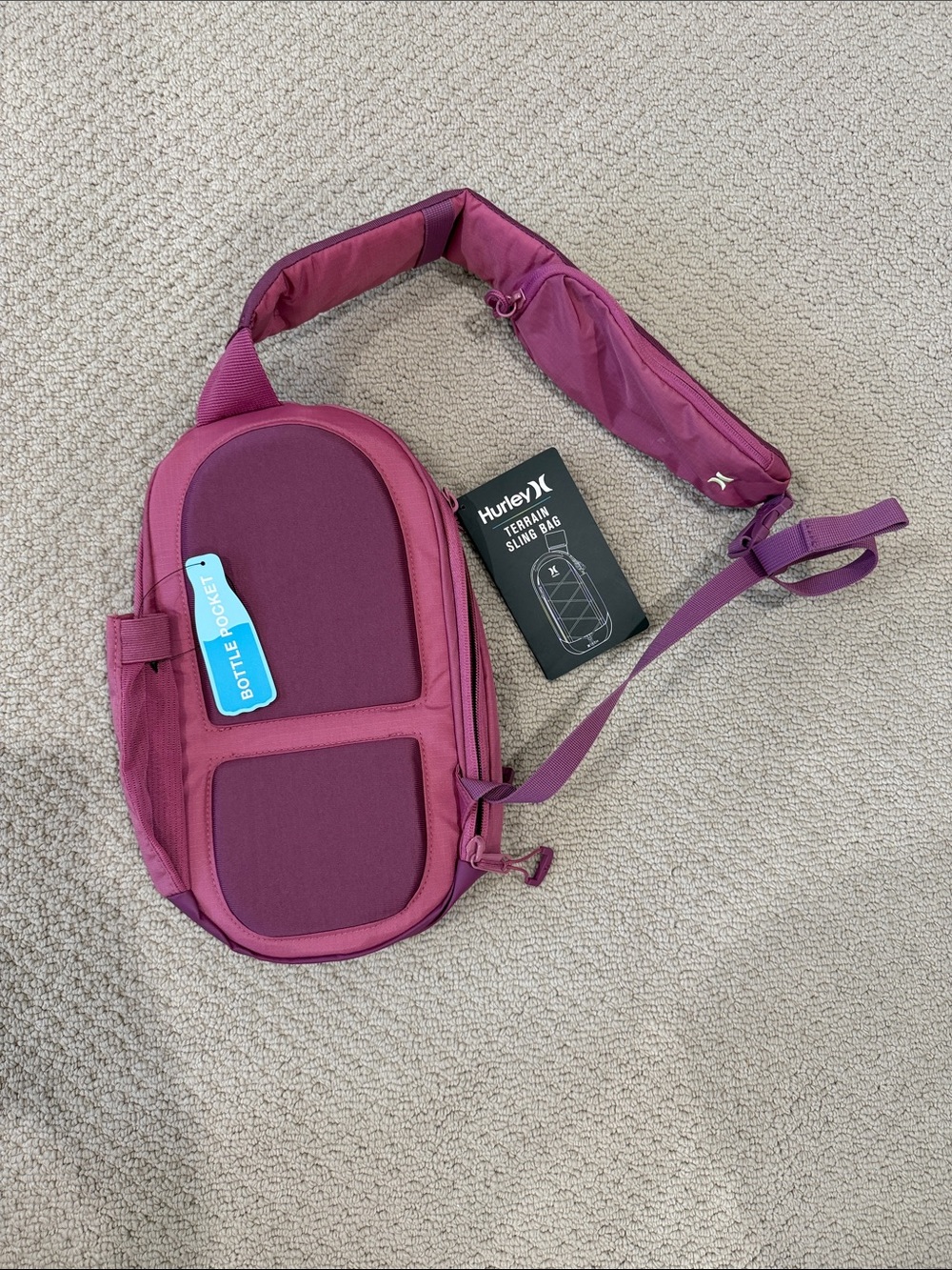 Hurley Plum Purple Sling Backpack